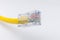 RJ-45 Ethernet cord plug end
