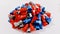 RJ45 protective cover, RJ45 cover mixed with blue, red and gray