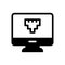 Rj45 vector glyph flat icon