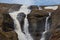 Rjukandafoss waterfall in east Iceland