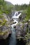 Rjukandafossen watervallen naar Hemsedal in Norway
