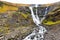 Rjukandi waterfall on Iceland