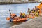 RNLI crew aboard the inshore and offshore lifeboats