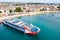 Ro-Ro/Passenger ship. New ferry to Pemba or Dar es Salaam loading, ready to depart. Stone Town, Zanzibar City, Unguja, Tanzania.