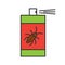 Roaches bait color icon