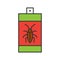 Roaches bait color icon