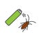 Roaches bait color icon