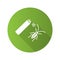 Roaches bait flat design long shadow glyph icon