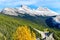 The road 93 beautiful `Icefield Parkway`,Canada