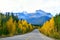 The road 93 beautiful `Icefield Parkway`,Canada