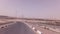 Road from Abu Dhabi to the Oasis Liwa stock footage video