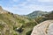 The road of Agios Vassilios in Crete, Greece.