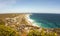 Road along beautiful coast, South Australia, Kangaroo Island. Fish eye image