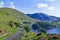 The road alongside Haweswater Reservoir, Lake District, Cumbria.