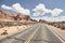 Road in Arches National Park  color toning applied  Utah  USA