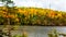 On the road, autumn colors, Tadoussac Quebec