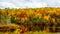 On the road, autumn colors, Tadoussac Quebec
