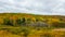 On the road, autumn colors, Tadoussac Quebec