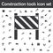 Road barrier icon. Constraction tools icons universal set for web and mobile