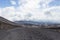 Road and the base camp from mount Etna 