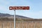 Road of Beaujolais wine sign