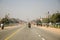 On the road behind the Presidential Residence, Rashtrapati Bhavan, New Delhi, India.