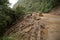 Road being cleared after a landslide in Ecuador