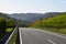 road below the Mosel valley vineyards from Klotten to Cochem