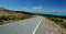 Road besides Pukaki lake