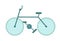 Road bicycle semi flat colour vector object