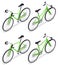 Road Bicycles Isometric Set