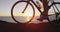 Road bike cyclist sports athlete biking cycling outdoors silhouette closeup