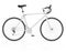 Road bike with gear shifting vector illustration