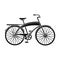 Road bike for walking with a semicircular frame.Different Bicycle single icon in black style vector symbol stock