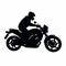 Road biker black icon on white background. Road biker silhouette