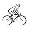 Road biker race Logo