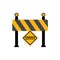 Road block sign, Under construction icon
