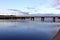 Road bridge over ocean inlet