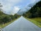 Road in Briksdal glacier valley in south Norway. Europe