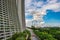 Road beside the building, Marina Bay Sands Singapore, Singapore Cityscape by day Blue sky with beautiful