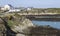 Road through Bull Bay on Anglesey, Wales, UK.