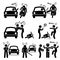 Road Bully Driver Rage Icons