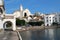 Road at Cadaques on the Costa Brava coast