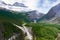 Road Through Canadian Rockies - Icefields Parkway