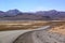 Road at Chile-Bolivia border, Lauca National Park, Chile