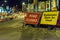 Road Closed and Business Open As Usual UK Roadworks Signs