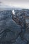 Road closed due to Lava flow on Hawaii, USA