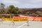 Road closed sign after the bushfires, Western Australia