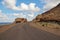 The road on the coast of Indian ocean, Socotra island, Yemen