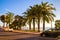 Road on coastline in Nice, Cote d`Azur, French Riviera, France